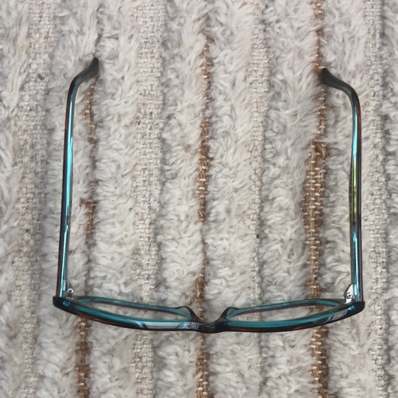 Bevel Eyeglass Frames - Brown/Mint - Picture 4 of 11